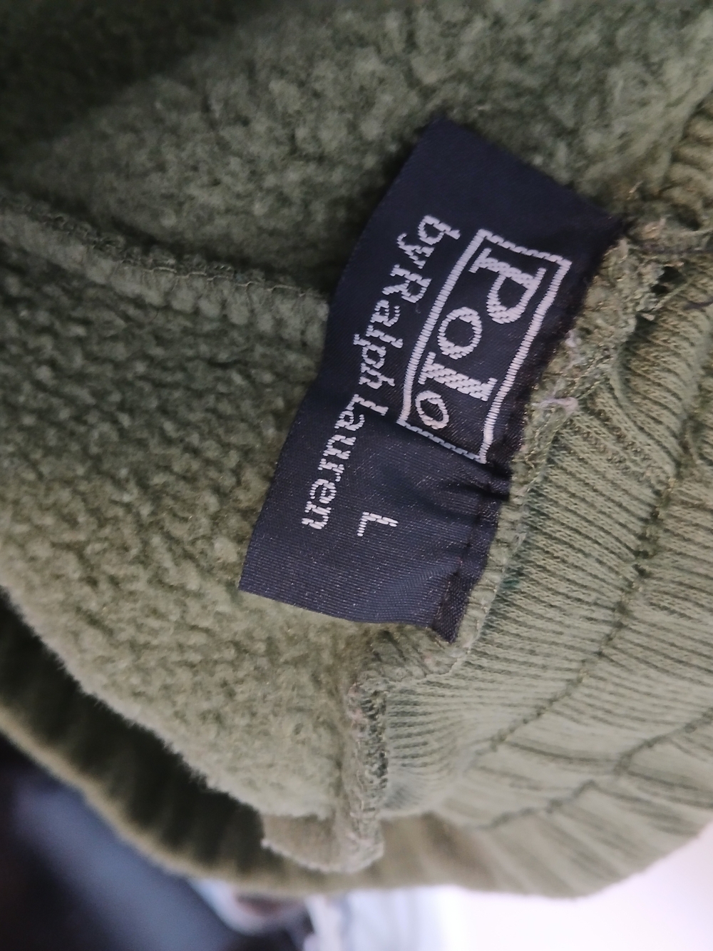 Polo by Ralph Lauren Olive Bear-Embroidered Men's Joggers - Picture 7 of 7